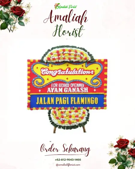 Sewa Papan Bunga Pasar Gambir